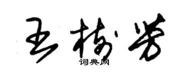朱锡荣王树芳草书个性签名怎么写