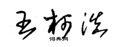 朱锡荣王柯滇草书个性签名怎么写