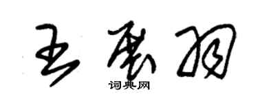 朱锡荣王展羽草书个性签名怎么写
