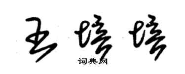 朱锡荣王培培草书个性签名怎么写