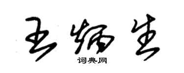 朱锡荣王炳生草书个性签名怎么写