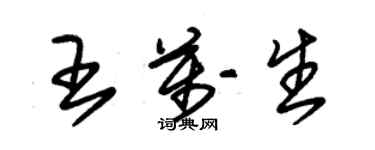 朱锡荣王万生草书个性签名怎么写