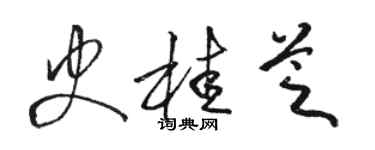 骆恒光史桂芝草书个性签名怎么写