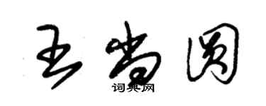 朱锡荣王尚圆草书个性签名怎么写
