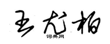 朱锡荣王尤柏草书个性签名怎么写