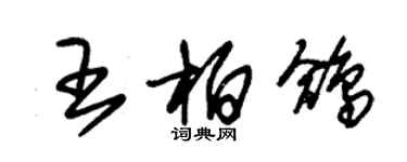 朱锡荣王柏鸽草书个性签名怎么写