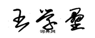 朱锡荣王学垒草书个性签名怎么写
