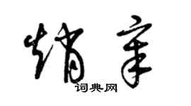 曾庆福赵章草书个性签名怎么写