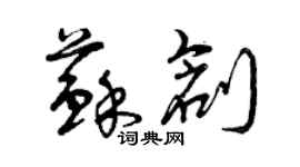 曾庆福苏创草书个性签名怎么写