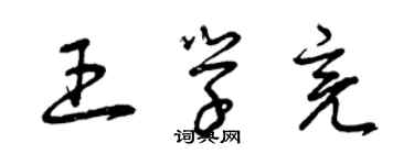 曾庆福王学亮草书个性签名怎么写