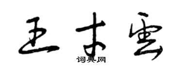 曾庆福王才云草书个性签名怎么写