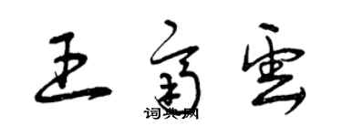 曾庆福王齐云草书个性签名怎么写