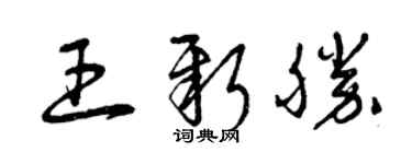 曾庆福王新胜草书个性签名怎么写