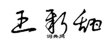 曾庆福王新甜草书个性签名怎么写