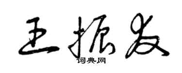 曾庆福王振友草书个性签名怎么写