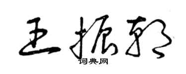 曾庆福王振朝草书个性签名怎么写