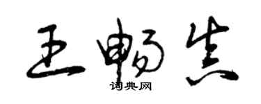 曾庆福王畅真草书个性签名怎么写
