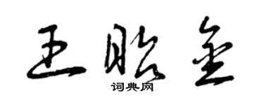 曾庆福王昭金草书个性签名怎么写
