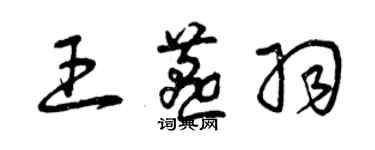 曾庆福王燕羽草书个性签名怎么写