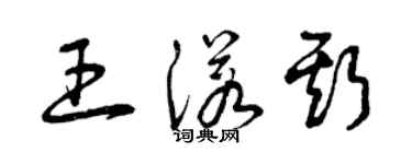 曾庆福王诺斯草书个性签名怎么写