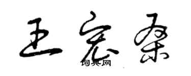 曾庆福王宏桑草书个性签名怎么写