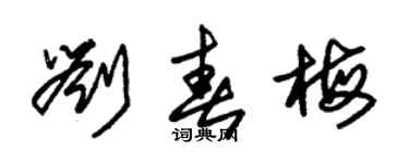 朱锡荣刘春梅草书个性签名怎么写