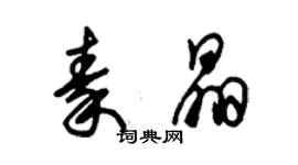 朱锡荣秦晶草书个性签名怎么写