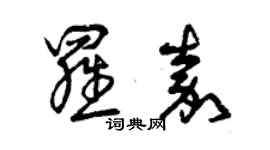 曾庆福罗嘉草书个性签名怎么写