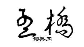 曾庆福孟桥草书个性签名怎么写