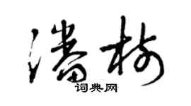曾庆福潘树草书个性签名怎么写