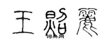 陈声远王照丽篆书个性签名怎么写