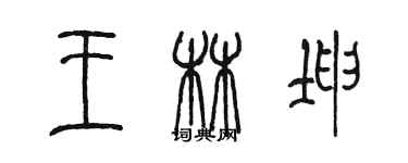 陈墨王林坤篆书个性签名怎么写