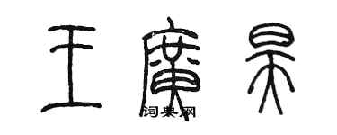 陈墨王广昊篆书个性签名怎么写