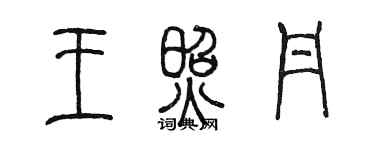 陈墨王照丹篆书个性签名怎么写