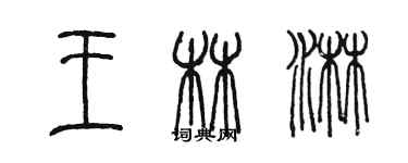陈墨王林淋篆书个性签名怎么写