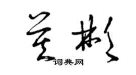 曾庆福莫彬草书个性签名怎么写