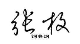 梁锦英张枚草书个性签名怎么写