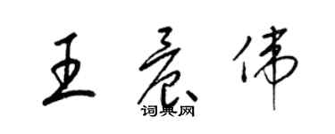 梁锦英王晨伟草书个性签名怎么写
