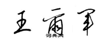 梁锦英王尔军草书个性签名怎么写