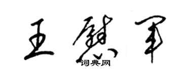 梁锦英王慰军草书个性签名怎么写