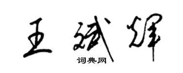 梁锦英王斌辉草书个性签名怎么写
