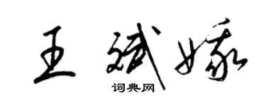 梁锦英王斌娥草书个性签名怎么写