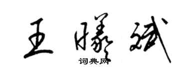 梁锦英王曦斌草书个性签名怎么写