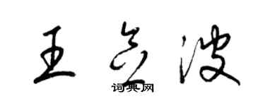 梁锦英王念波草书个性签名怎么写