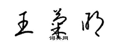 梁锦英王菊明草书个性签名怎么写