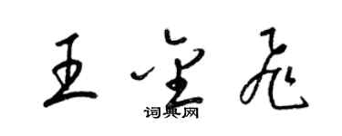 梁锦英王金飞草书个性签名怎么写