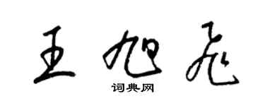 梁锦英王旭飞草书个性签名怎么写