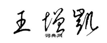 梁锦英王增凯草书个性签名怎么写