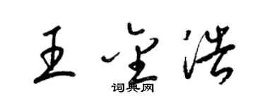 梁锦英王金浩草书个性签名怎么写