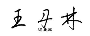梁锦英王丹林草书个性签名怎么写